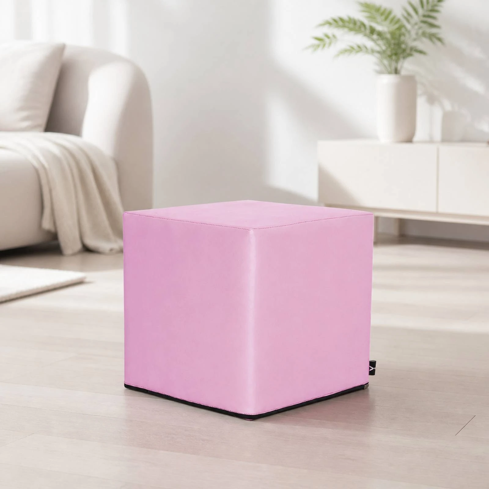 Dance Training Stool Upholstered Cube-Shaped Dance Stool Supportive Low-Height for Beginners, Workout Corner, Bedroom