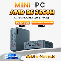 Mini PC AMD R5 3550H WIN 10/11 Pro DDR4 8G 16G RAM 128G 512G 1TB SSD AMD Radeon  Vega 8 Graphics Desktop Computer Gamer