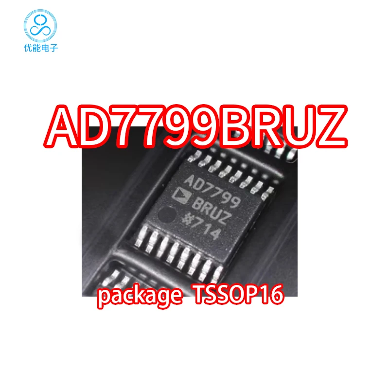 Imported SMD AD7799BRUZ AD7799 packaged TSSOP-16 24-bit analog-to-digital conversion chip