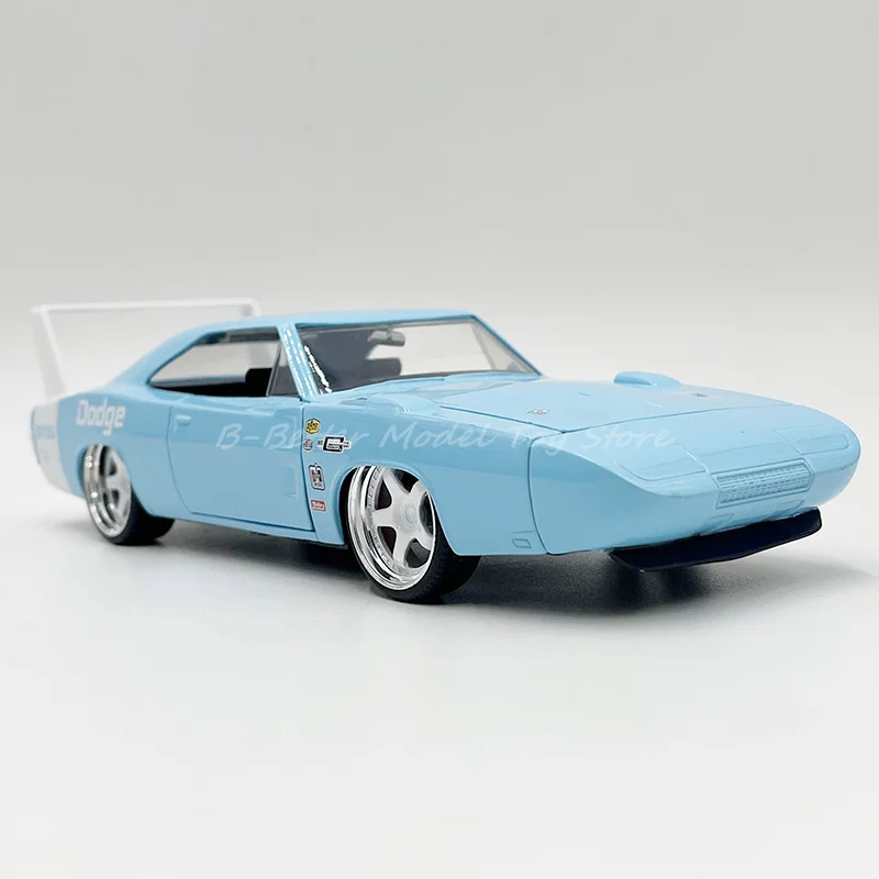 1:24 Diecast Metal Model Car Toy 1969 Dodge Charger Daytona Miniature Replica Collection