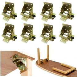 Folding Table Mechanism Self Lock Hinge Bracket Heavy Duty Folding Brackets Triangle Extension Table Chair Bed Legs Support
