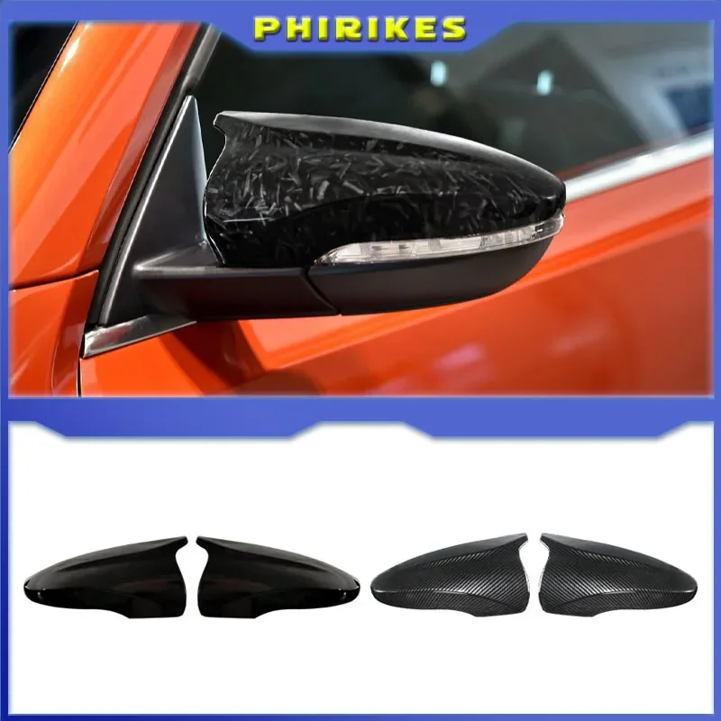 

Carbon Fiber Pattern Black Side Mirror cover Caps for VW JETTA MK6 Volkswagen Passat B7 Scirocco Beetle CC Eos Replacement