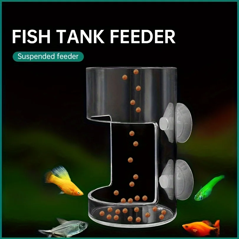 Rutschfester Aquarium-Futterring - Essentielle Fischfütterungsausrüstung, Schwimmender Futterspender Quadratisch/Rund für Aquarien