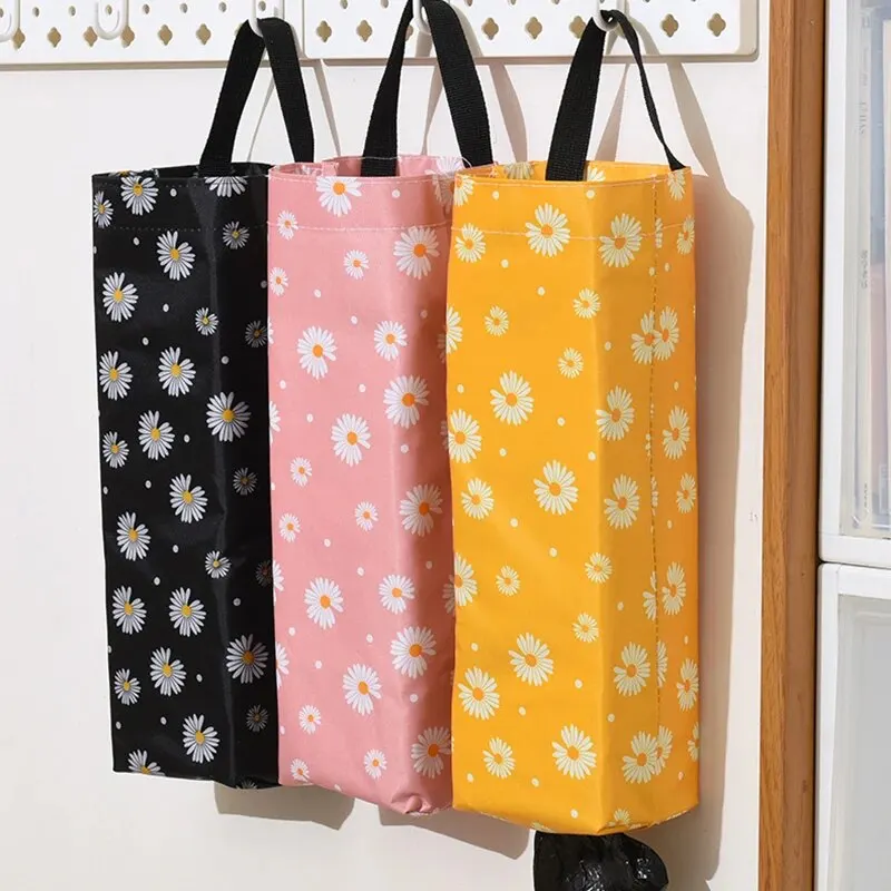 1pc Wall Mounted Garbage Bag Storage Bag, Kitchen Plastic Bag Sorting Bag, Storage and Hanging Bag