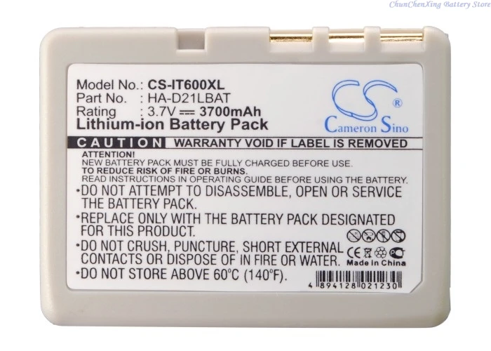 3.7V 3700mAh Barcode Scanner Battery HA-020LBAT,HA-D20BAT,HA-D21LBAT,CA60L1-G for Casio IT-600,IT-300,IT-G500,IT-800,DT-5300