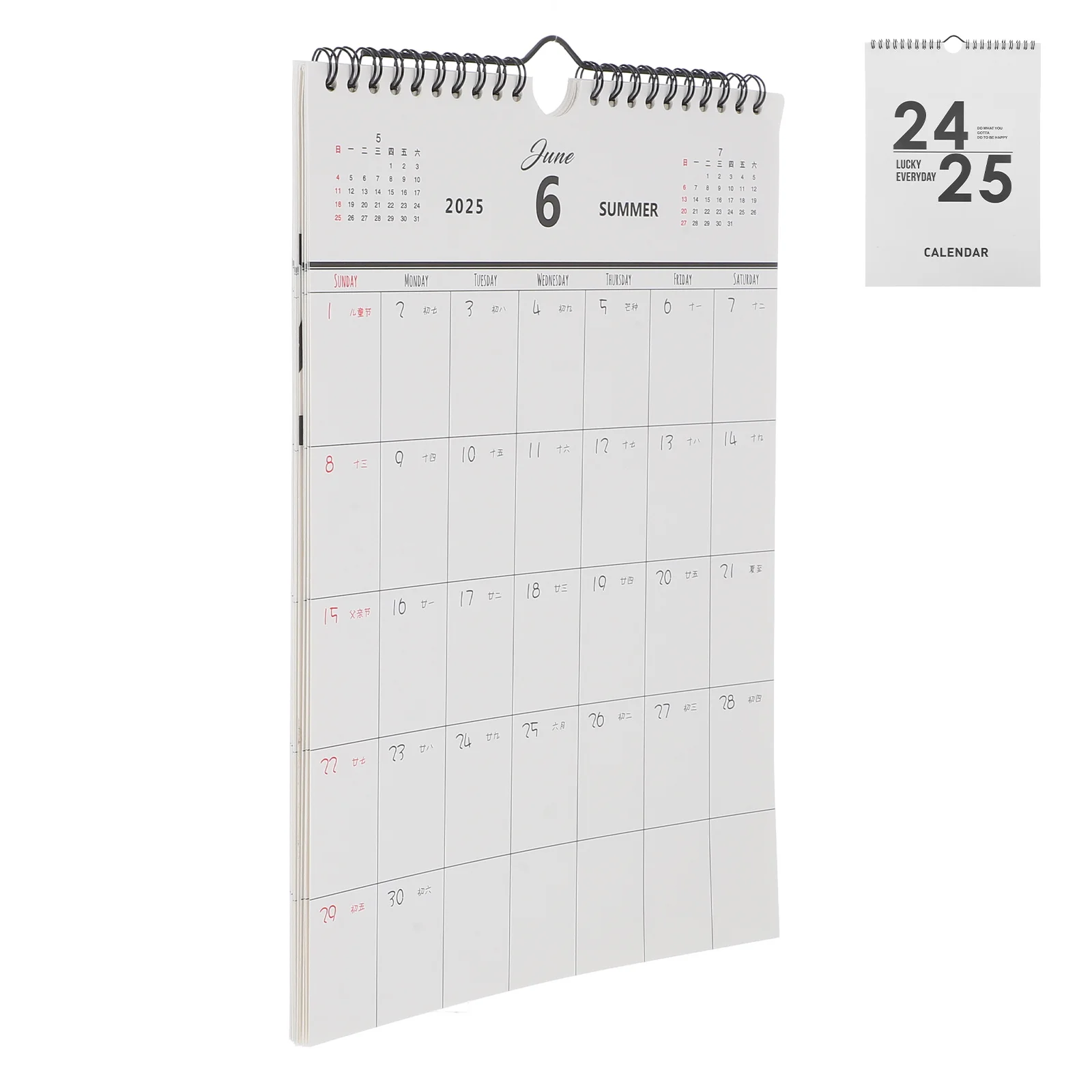 

Wall Calendar Monthly Hanging Planner Clear Printed Paper Office Supplies for Women Daily School Planning 2024.9-2025.12