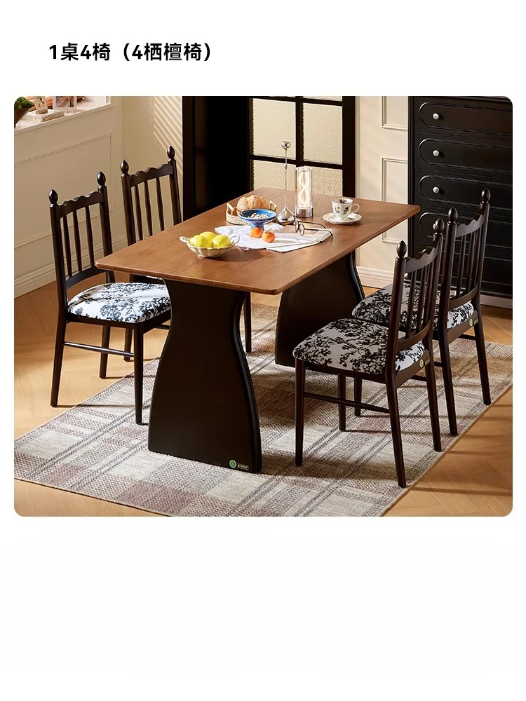 Dining table 2025 new rectangular dining table and chairs