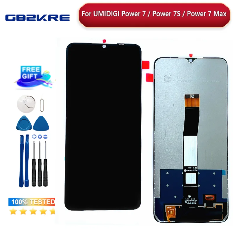 Original New 6.7 Inch For UMIDIGI Power 7 Power 7S Power 7 Max LCD Display + Touch Screen Display Component Replacement