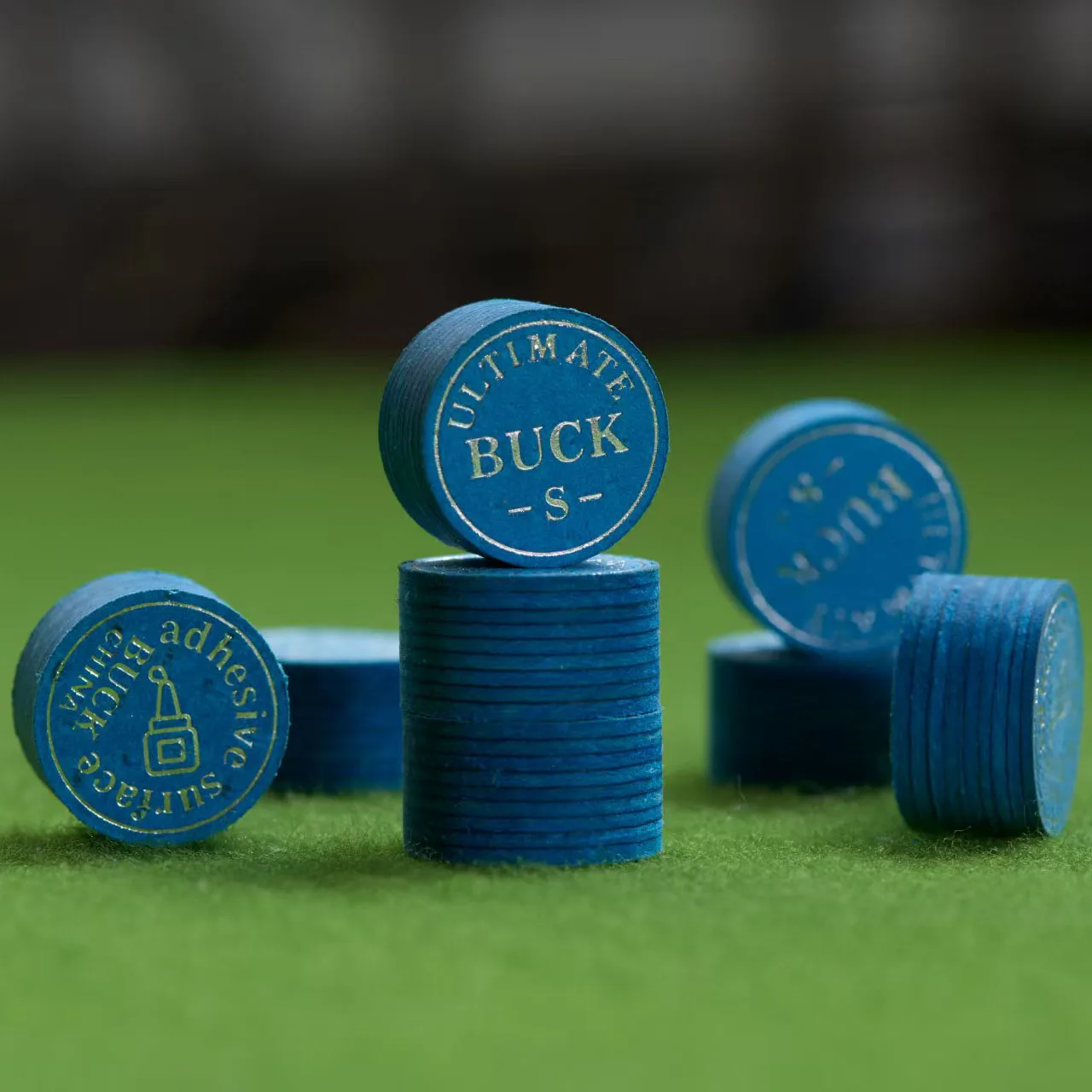 New Arrival BUCK Premium Quality 9 Layered Leather 14mmPool Cue Tip with Grade S/M