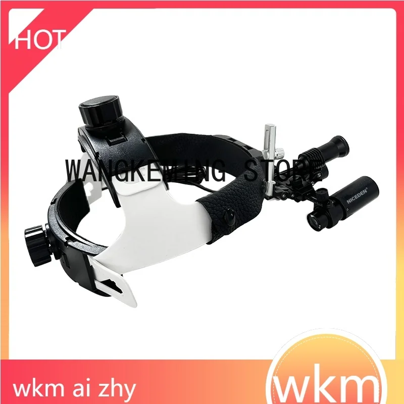 NICEDEN Clarity Max den  tal 6X Headlight Headband Binocular Loupes Magnifying Glasses Loupes for den  tal Surgery