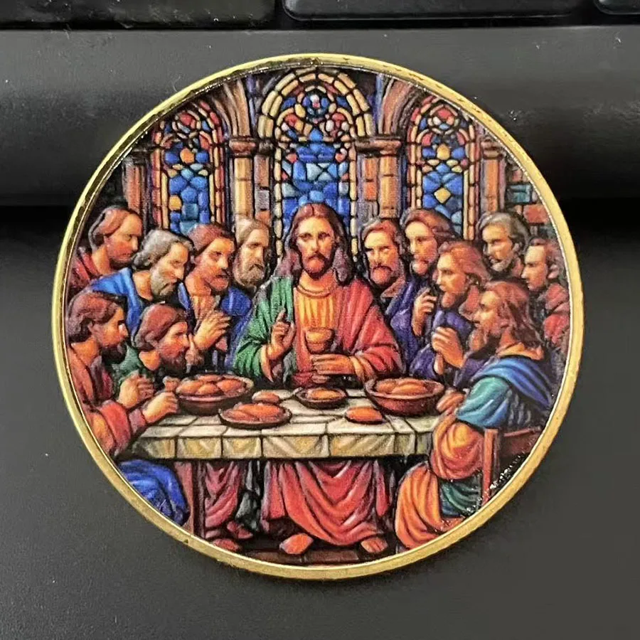 The Last Supper souvenir coin Jesus Christianity collection coin home decor gift