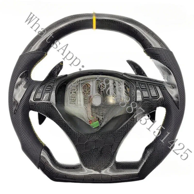 

Suitable Forged Carbon Fiber Perforated Leather Steering Wheel Upade Sport at Factory Price E90 Steering Wheel