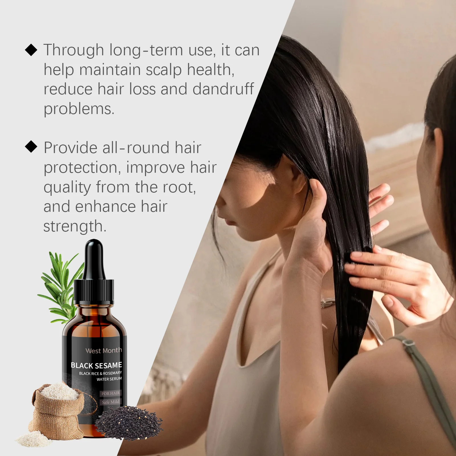 เซรั่มบำรุงเส้นผม West Month ส - Split End Repair Serum บทวิจารณ์และราคา