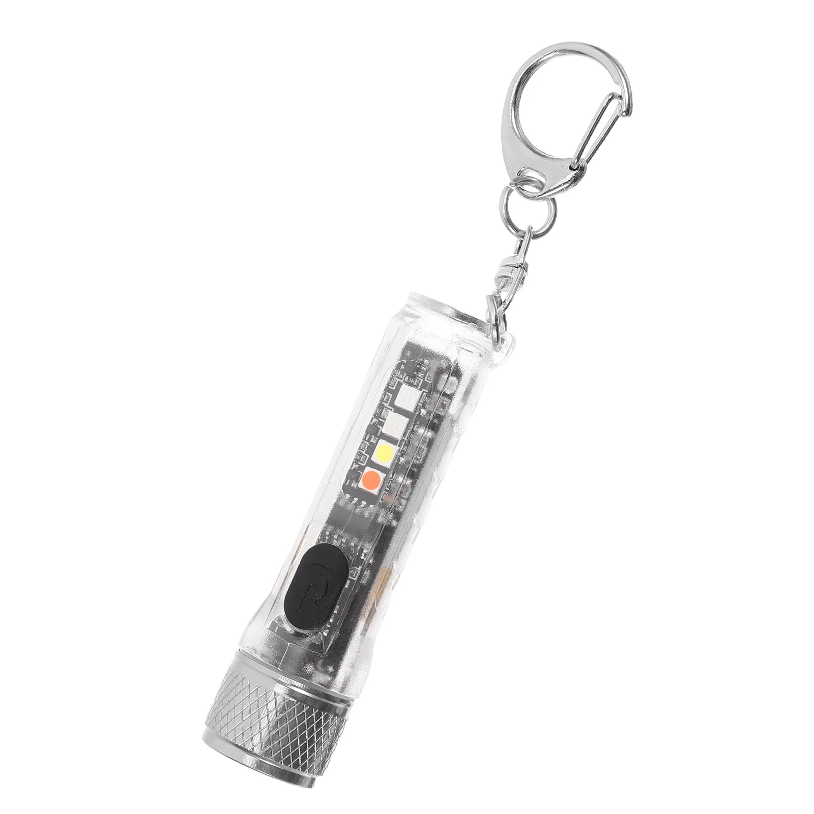 1Set مصباح يدوي صغير قابل لإعادة الشحن سلسلة مفاتيح LED قاعدة مغناطيسية في الهواء الطلق التخييم المشي لمسافات طويلة الطوارئ المحمولة جيب ضوء العملي