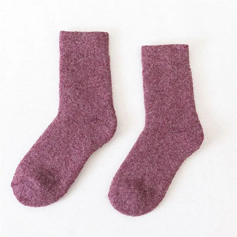 Winter Woolen Socks Men Against Cold Super Thicker Solid Socks Women High Quality Casual Comfortable Snow Terry Floor Socks