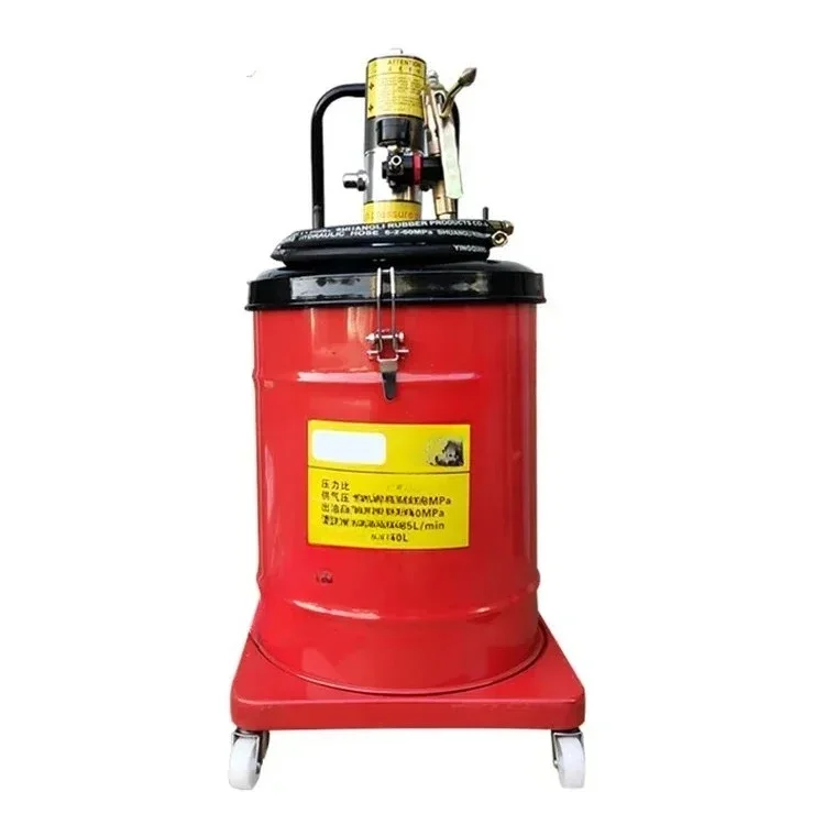 40L High Pressure Oil Tank Auto Injector Pneumatic Dispenser Lubricator Air Operated Grease Pump for Automotive Maintenance