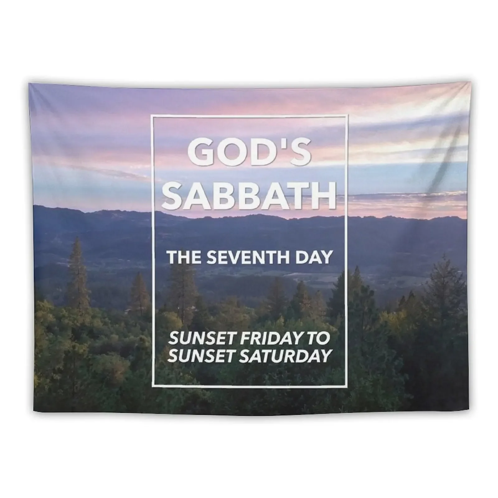 God’s Sabbath The Seventh Day - Sabbath Day Tapestry Room Decorator Mushroom Luxury Living Room Decoration Wall Hanging Tapestry