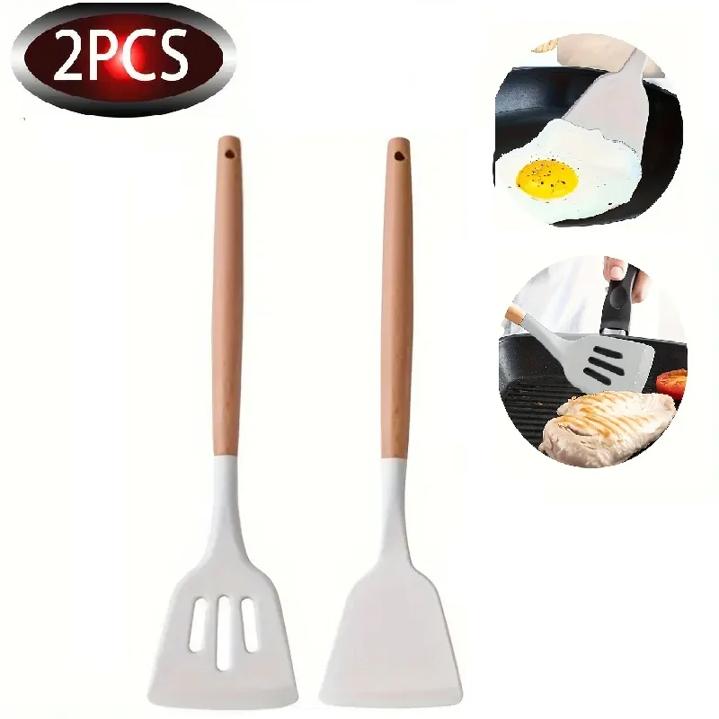 2PCS Wooden Handle …