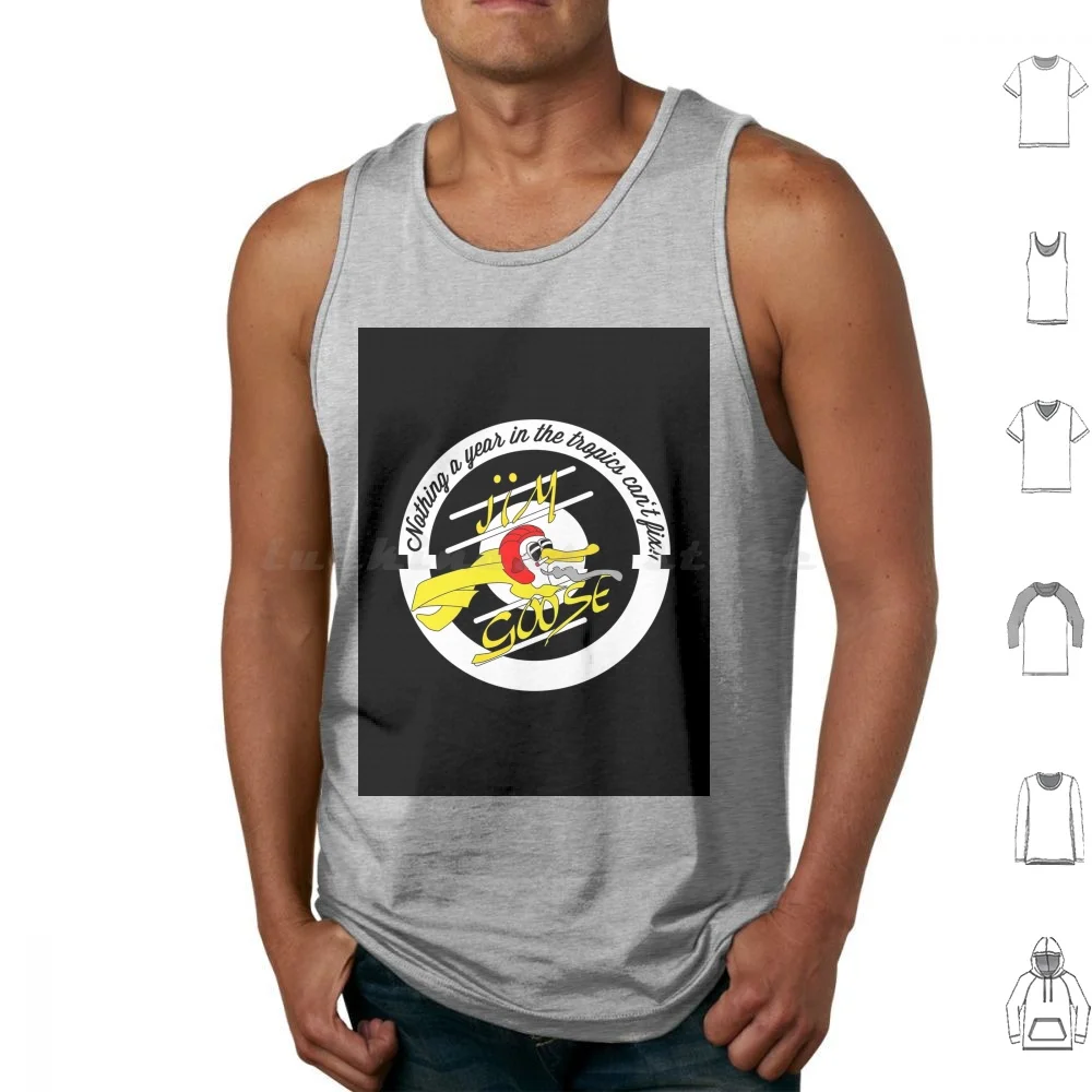 Mad Max Inspired Jim Goose Tribute T-Shirt ( Dark ) Tank Tops Vest Sleeveless Mad Max Jim Goose The Goose Mfp Interceptor