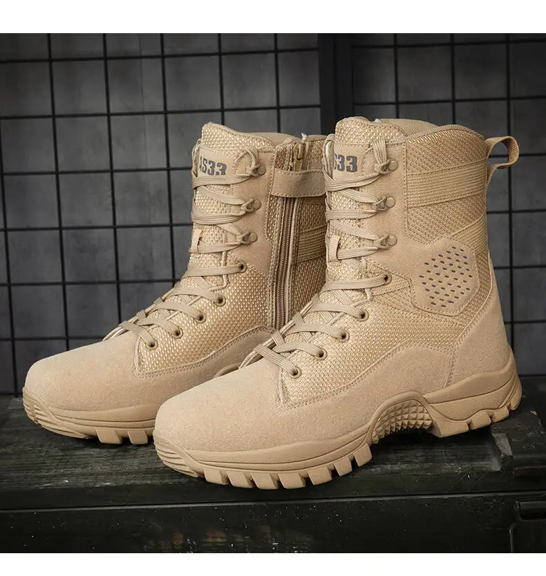 Marken-Outdoor-Stiefel für Dschungel-Trekking, Größe 39-47, Herren-Knöchelstiefel, Verschleißfeste Dicke Sneakers, 2026 Neue Wasserdichte Wanderstiefel – Detail 18