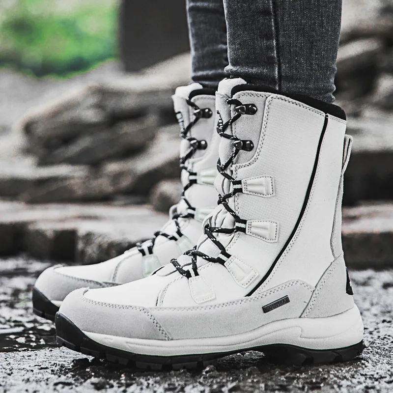Botas de montaña mujer invierno piel térmica – Senderismo nieve - imagen 3