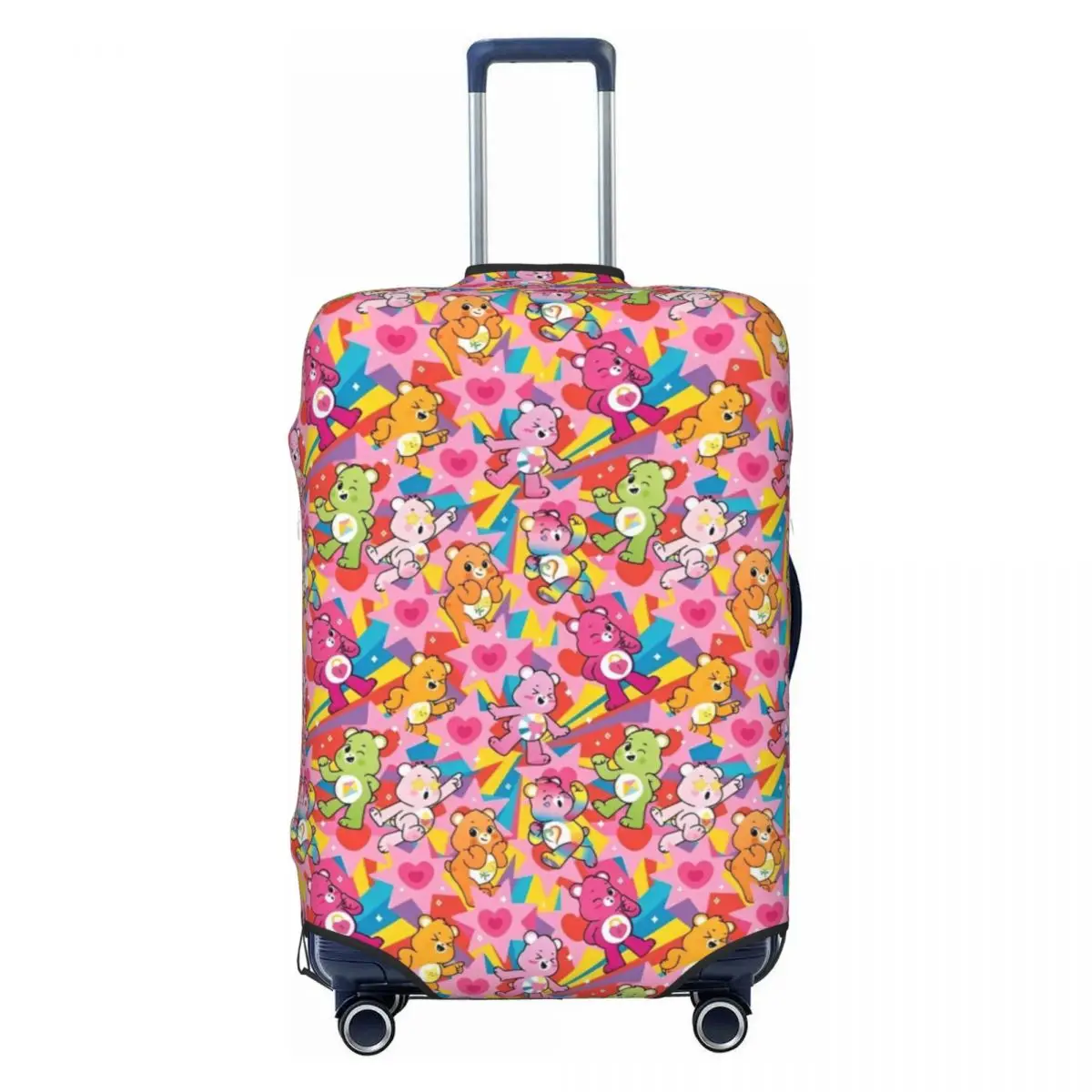 Cartoon Care Bears Movie Suitcase Cover Travel Flight Strectch Luggage Accesories Protector