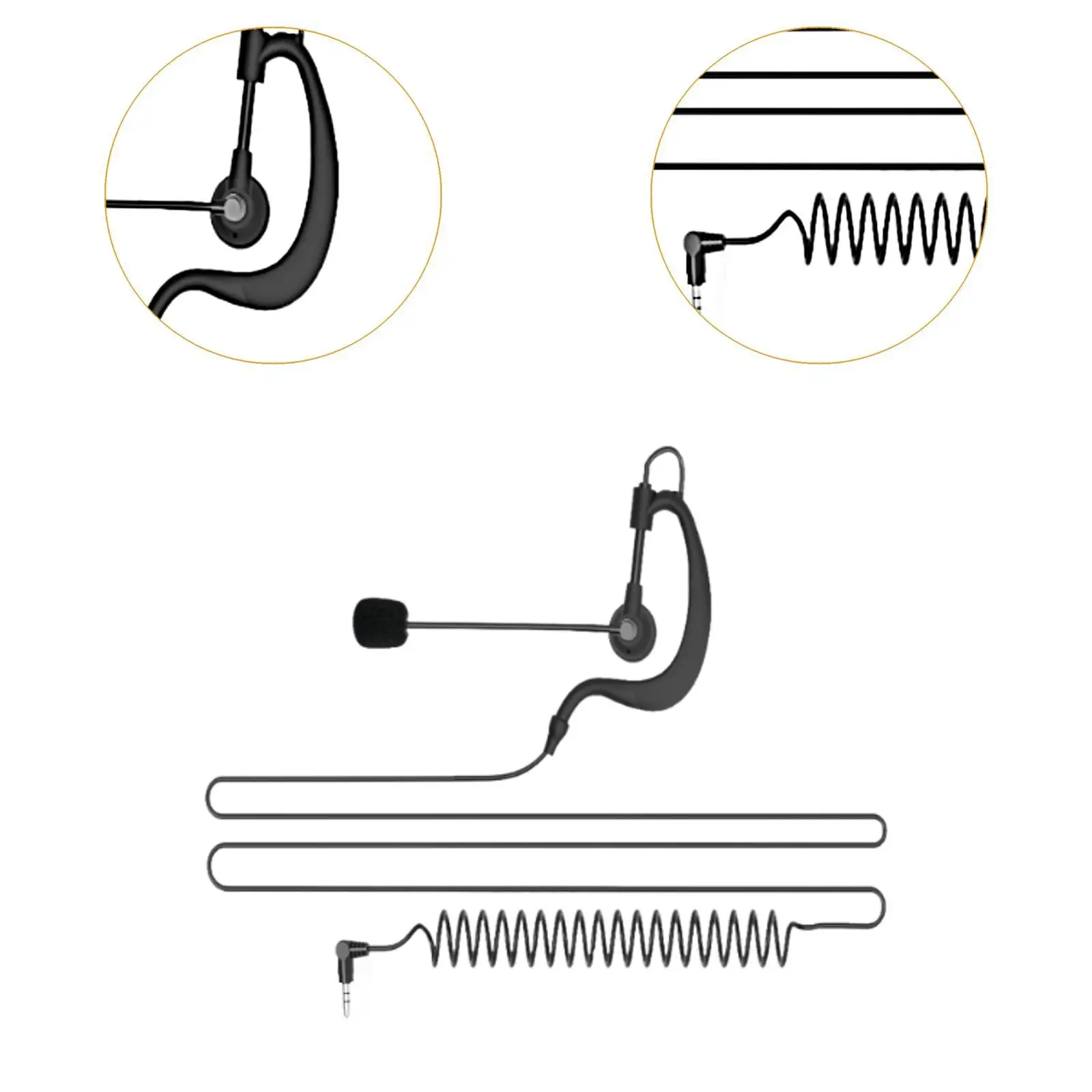 Scheidsrechter Headsets Vervangen 3.5Mm Gatdiameter Oordraad Voor E6 + V6