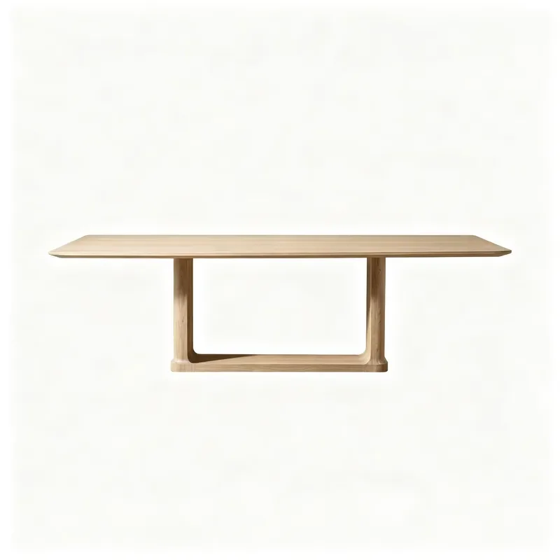 for American Simple Modern Solid Wood Dining Table  Restaurant Villa Hotel Large Apartment Customizable Design Furniture
