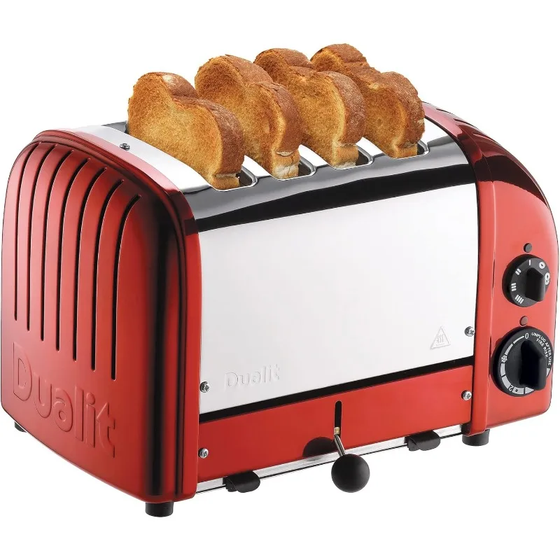 

Classic 4 Slice Toaster ,Heat 1-4 Toast Slices, Defrost Bread, Mechanical Timer - For Toast, Bagels & More