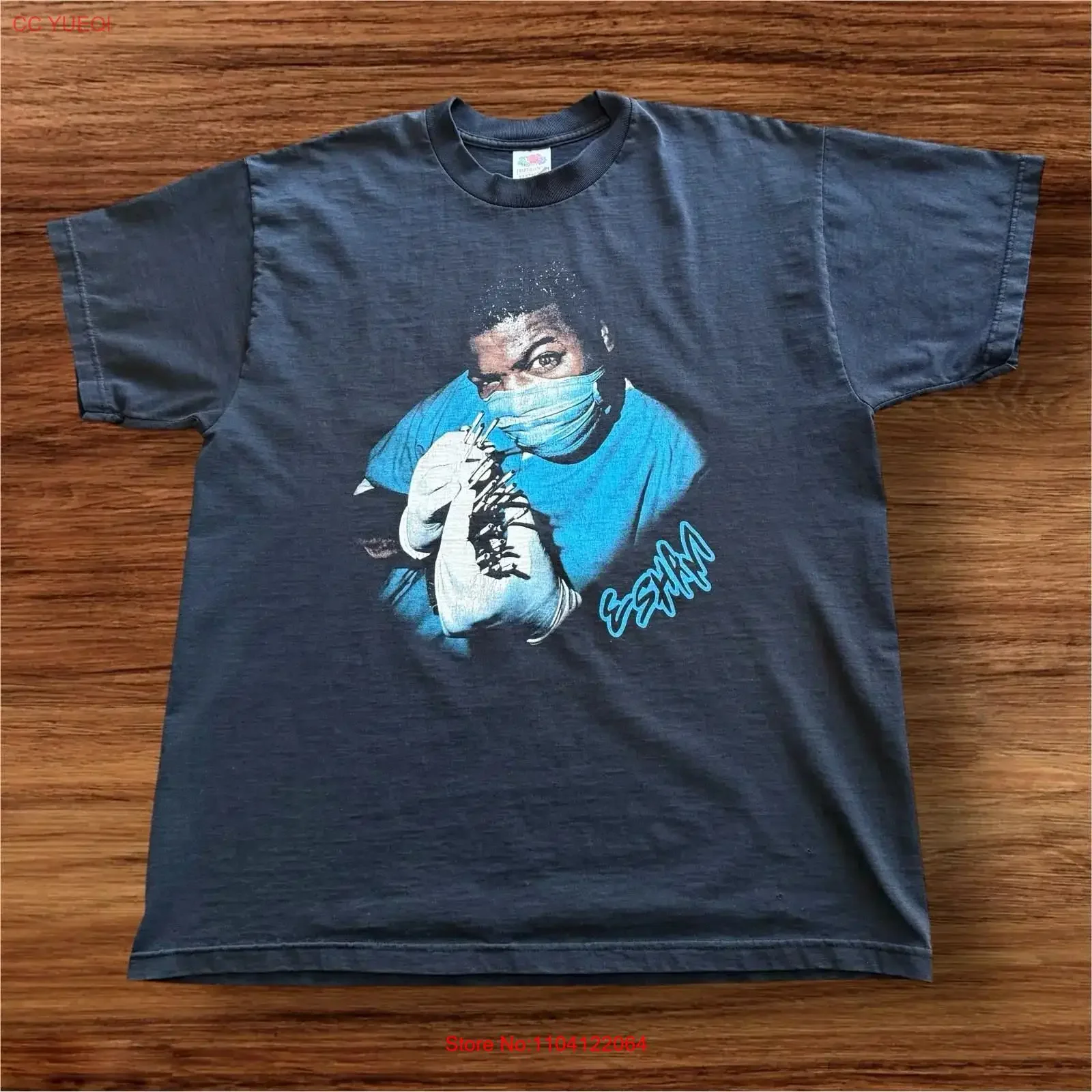 Vintage Esham Psychopathic Records T Shirt XL 00s Y2K Faded ICP Juggalo Rap vintage Washed Slightly Soft Top For Everyday Wear