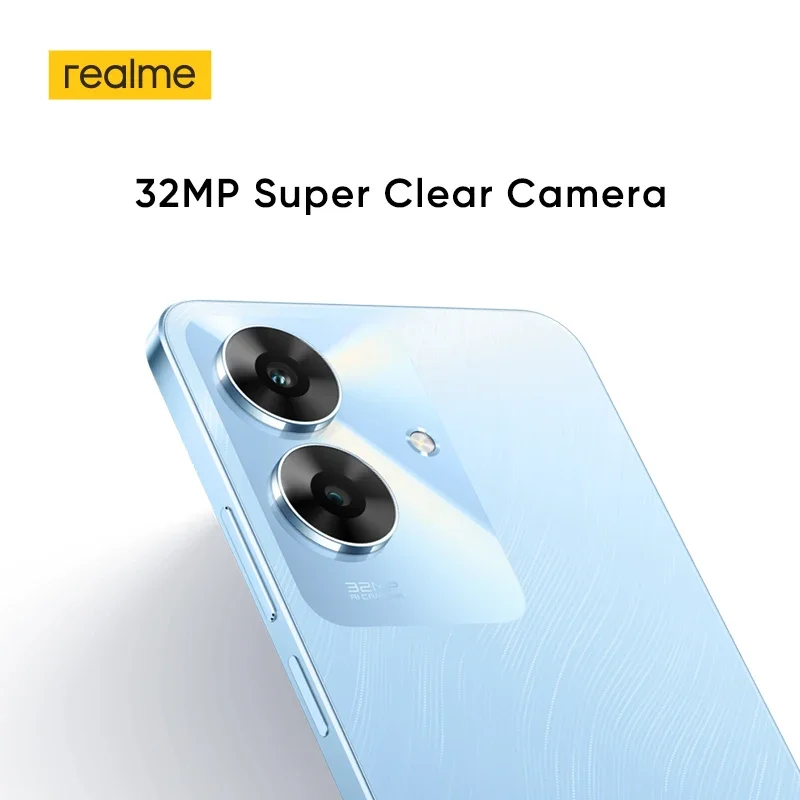 【Versão russa】realme Note 60 Smartphone Câmera de 32MP Tela de 6,74 ''90 Hz Bateria de 5000mAh IP64 Poderoso chipset octa-core