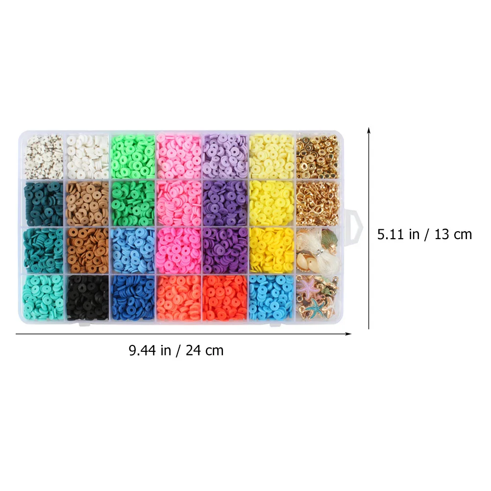 

1 коробка DIY бусины из полимерной глины красочные мягкие глиняные браслеты комплект для изготовления ювелирных изделий ручной работы ожерелье браслет ремесленные бусины аксессуары