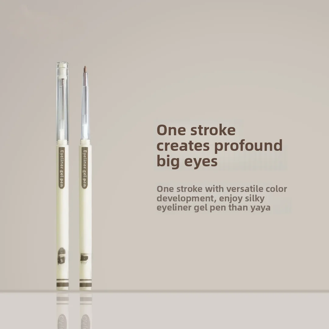 2025 Водостойкая и устойчивая к поту подводка для глаз, гель-карандаш, любимый для начинающих, с естественными и гладкими линиями, точный рисунок хвостовой линии