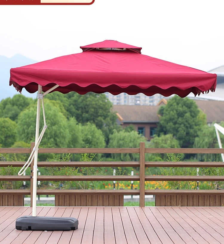 

Outdoor parasol doorman portable open huge umbrella that can cover many people
