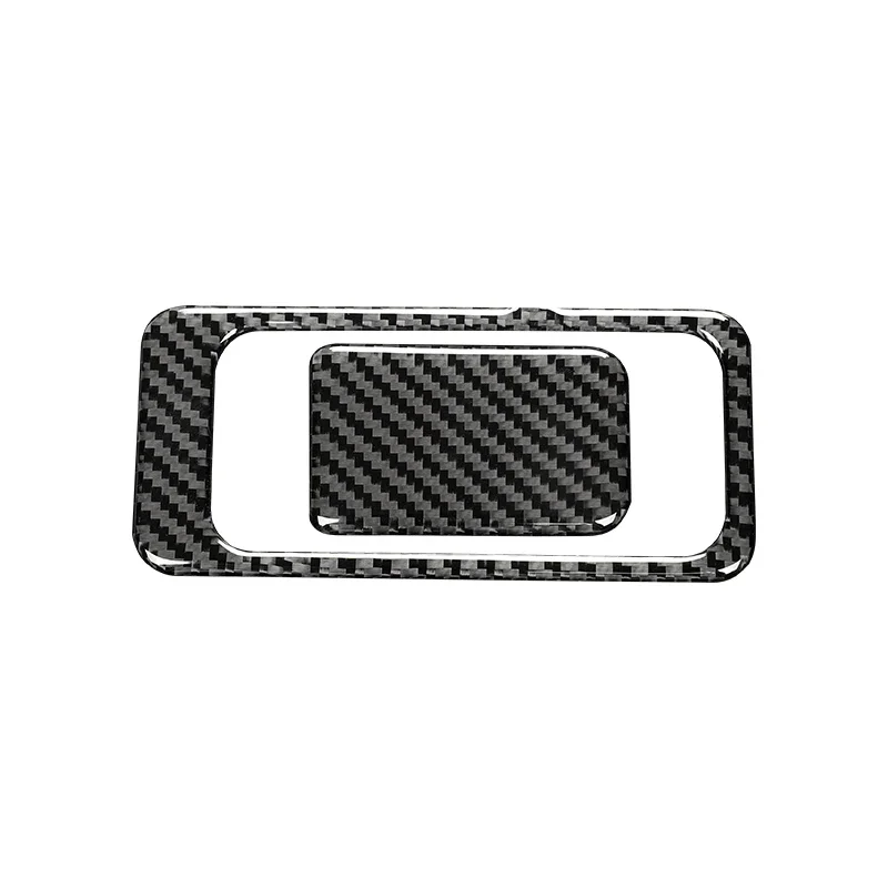 Boîte de rangement de copilote automatique en fibre de carbone pour Volkswagen, cadre autocollant décoratif, interrupteur, accessoires de voiture, VW Golf 7, Gti, Mk7, 2013-2019