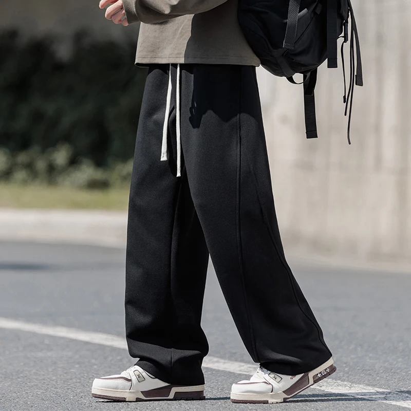 2026 Autumn Men's Youthful Waist-Styled Colorful Straight-Tee Sport Pants Fashion Casual Straight-Jumpers