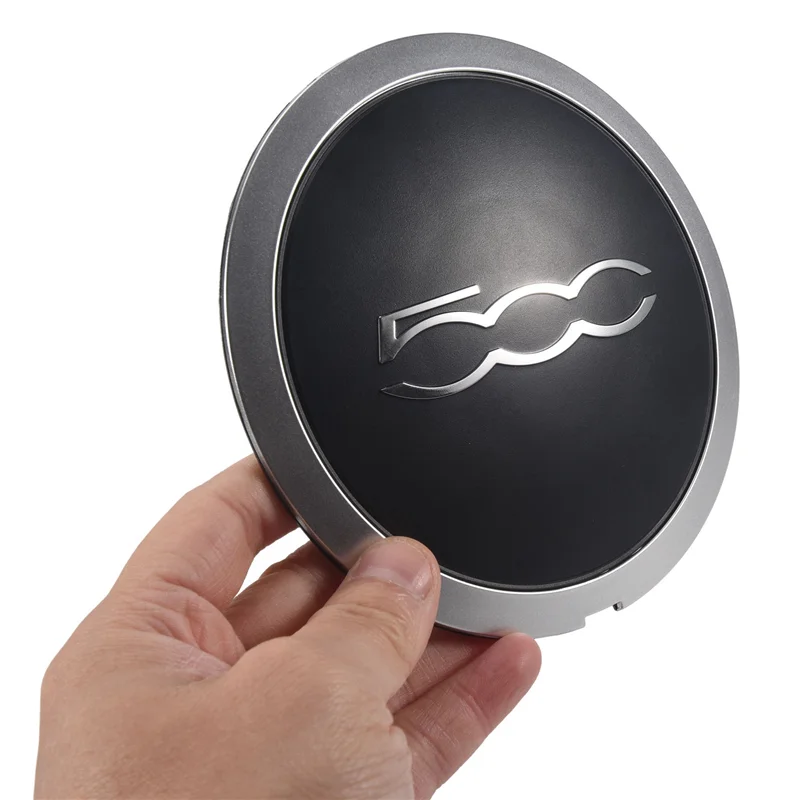 

AU28-20PCS 133Mm Hubcap For Fiat 500 Abarth Wheels Centre Hub Caps 68078419AC 68078421AC Dust Cover 51884863 Silver