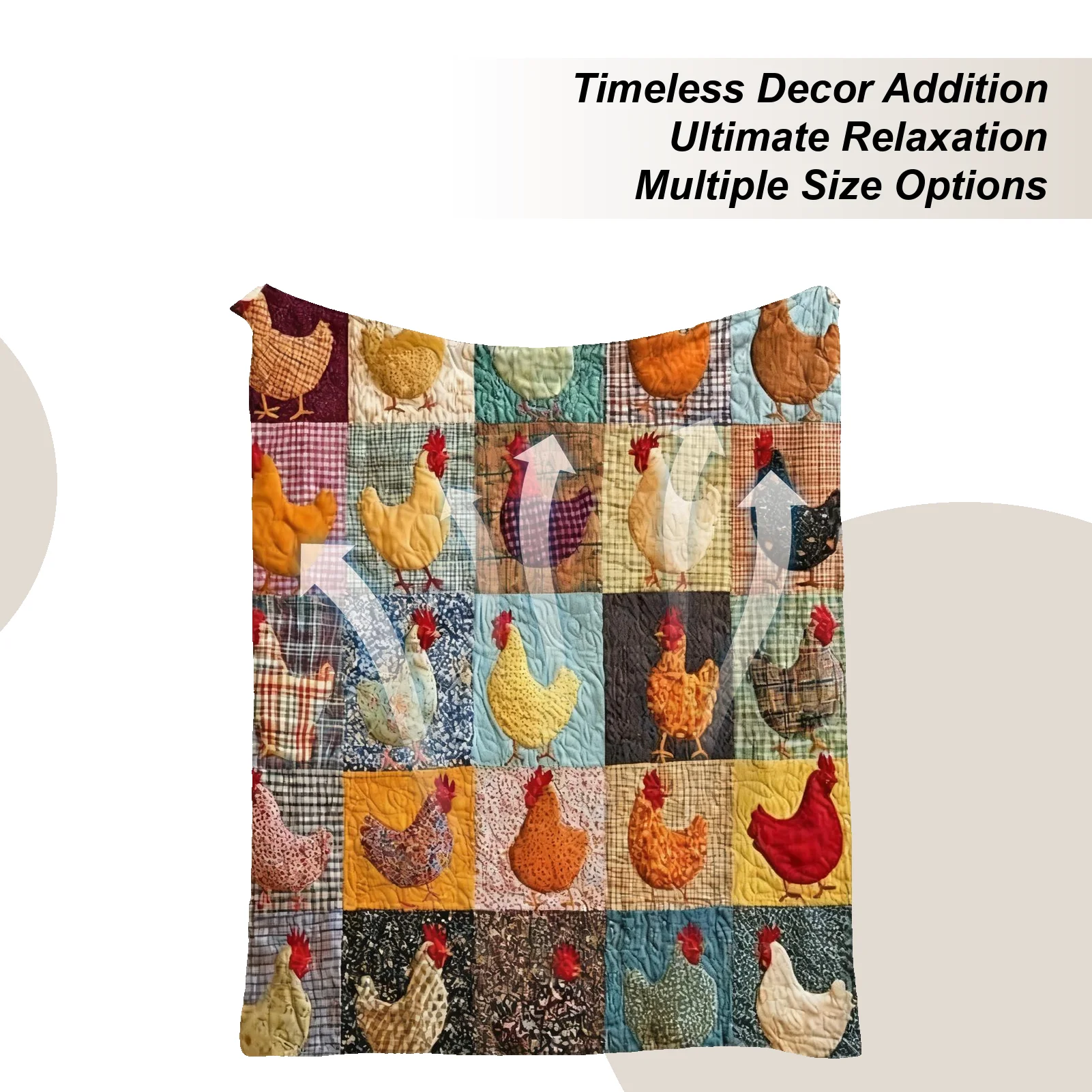 

Одеяло с петухом, складное дышащее мягкое одеяло с куриным принтом, одеяло для семьи, друга, дивана-кровати, дома, спальни, дня рождения