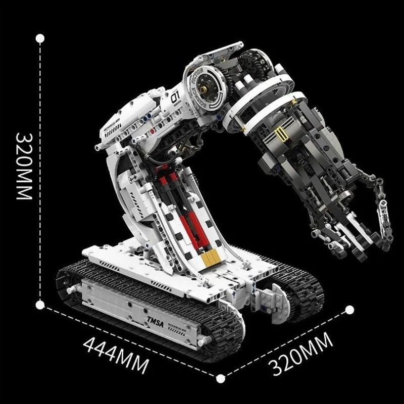Programmable Remote Control Robot Arm Building Block Set Educational Toy DIY Assemble Mechanical Arm Model Kids Adults Gift