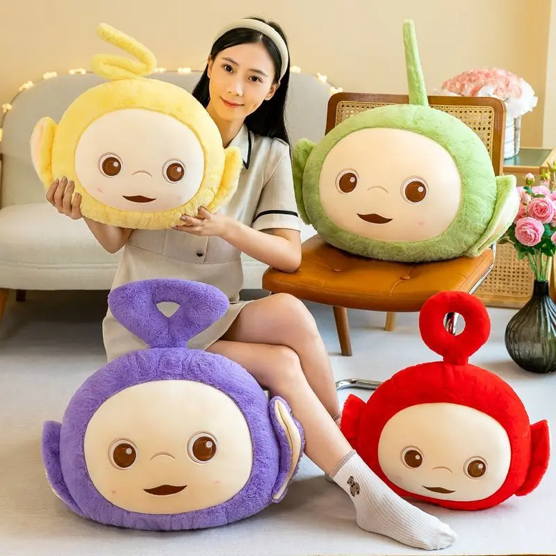 

45x35 см аниме Teletubbies подушка кукла мультфильм Милая Детская комната Подушка Кровать Плюшевая Кукла Kawaii детский подарок на день рождения