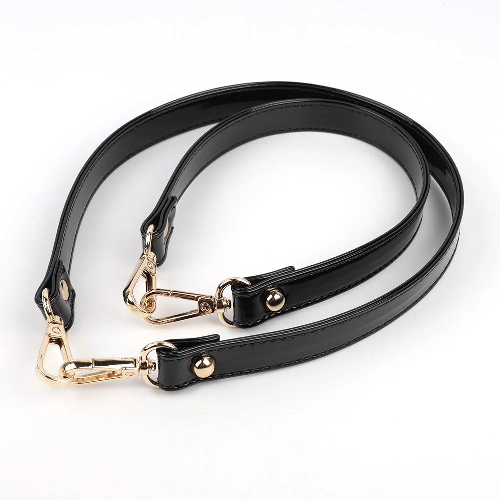 

PU Leather Balck Shoulder Strap Patent Leather Handbag Bag Strap DIY Replacement Belts Handle Bag Accessories