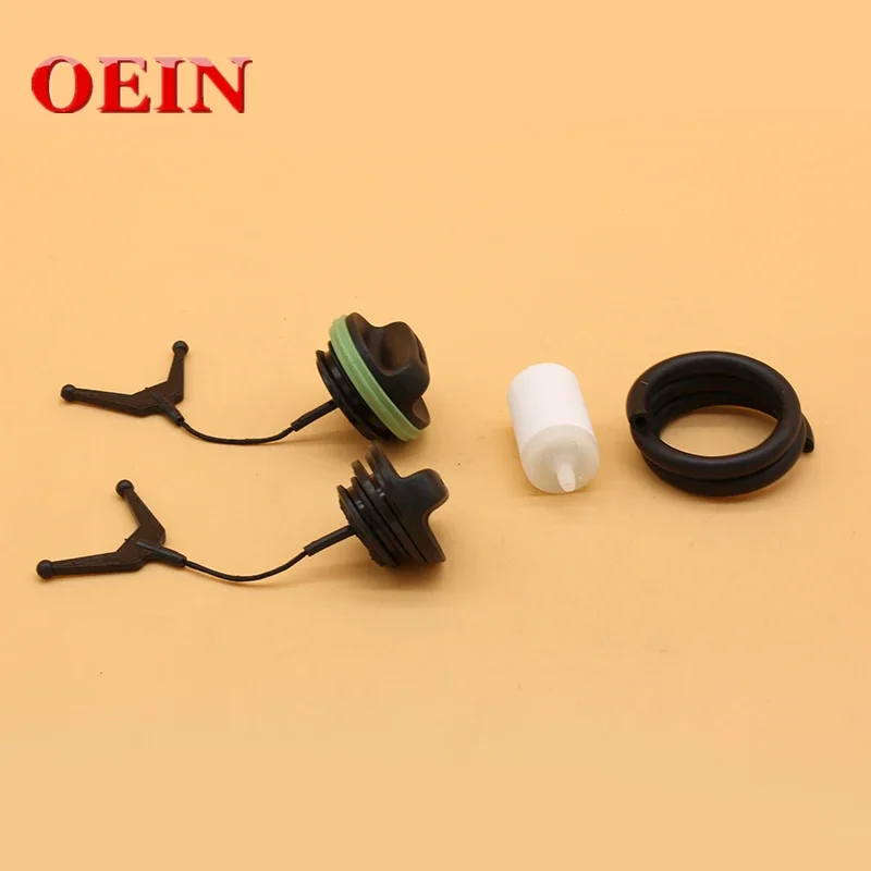 Fuel Oil Tank Cap Fuel Filter Fuel Hose For HUS 340 345 346XP 350 353 Garden  Chainsaw Replacement Spare Part  Package Con