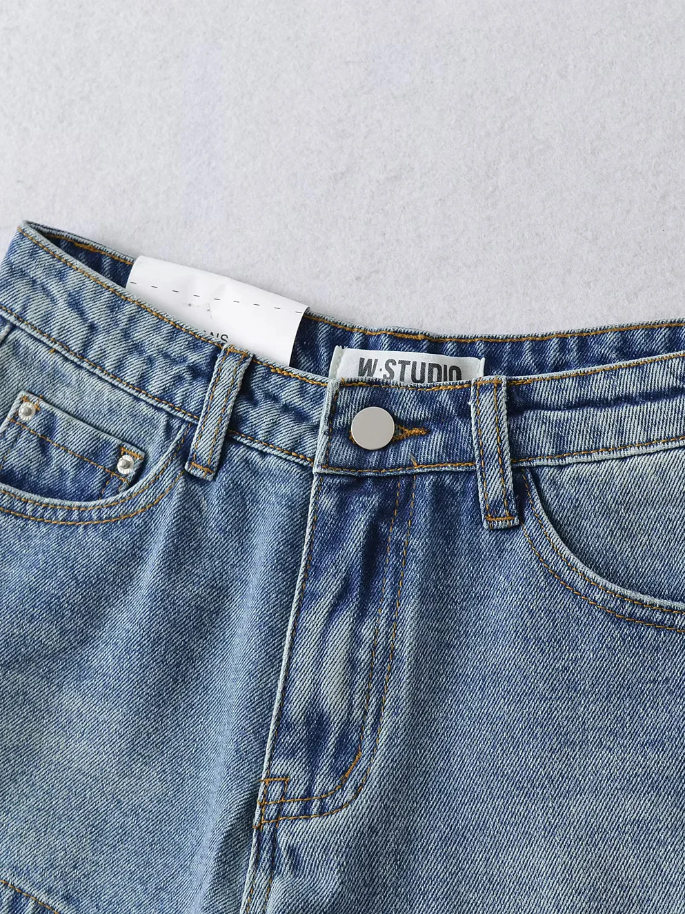 

Джинсовые брюки с низкой талией в стиле ретро, женские утягивающие сексуальные широкие брюки, универсальные шорты, повседневные брюки с высокой талией на молнии...