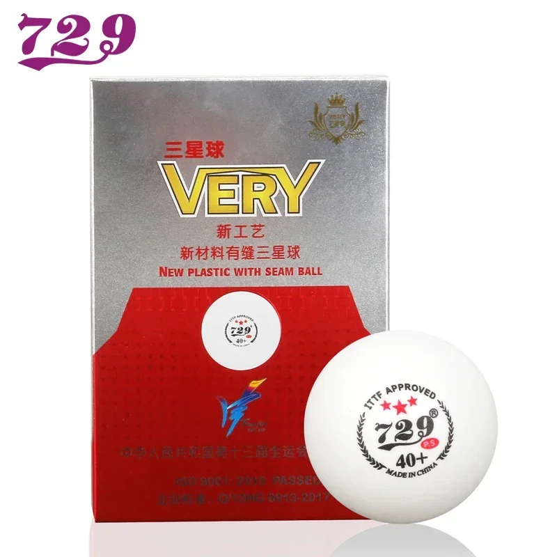 729 Friendship Table Tennis 3-Star V40+ National GamesTable Tennis Balls 40+ New Material Seamed Plastic ABS Ping Pong Balls