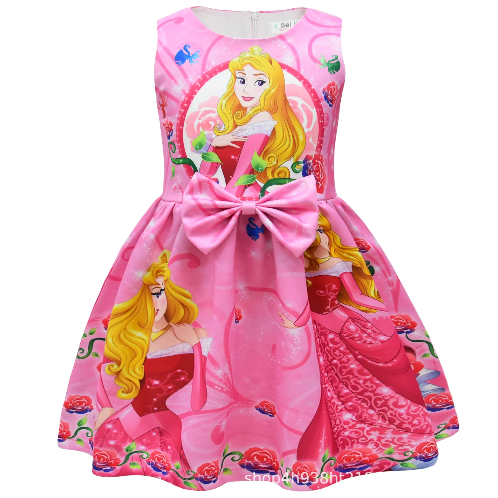 2024 Children\'s Castle Snow White Cinderella Rapunzel Girl Princess Dress Children\'s Clothing Kids Summer Dresses for Girls