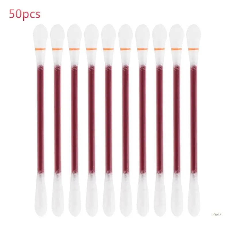 M5TC 50Pcs/Set Disposable Iodine Swabs Household Outdoor Medical Swabs Individually Wrapped for Wound Care