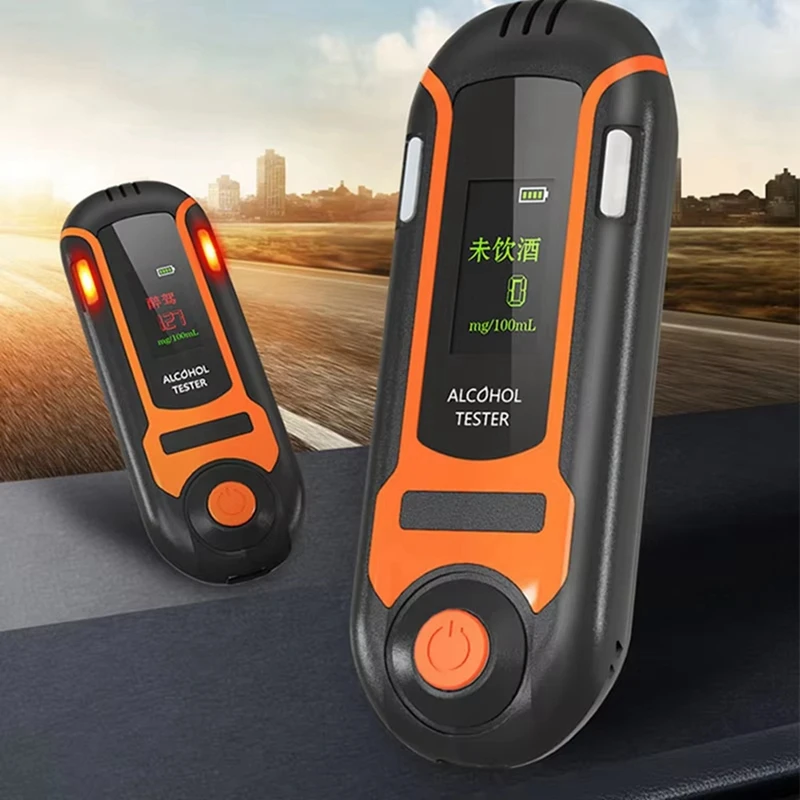 BAAG-NEW Tester automatico di alcol Tester professionale per alcol sull'alito Etilometro ricaricabile Test dell'alcol Trasmissione vocale
