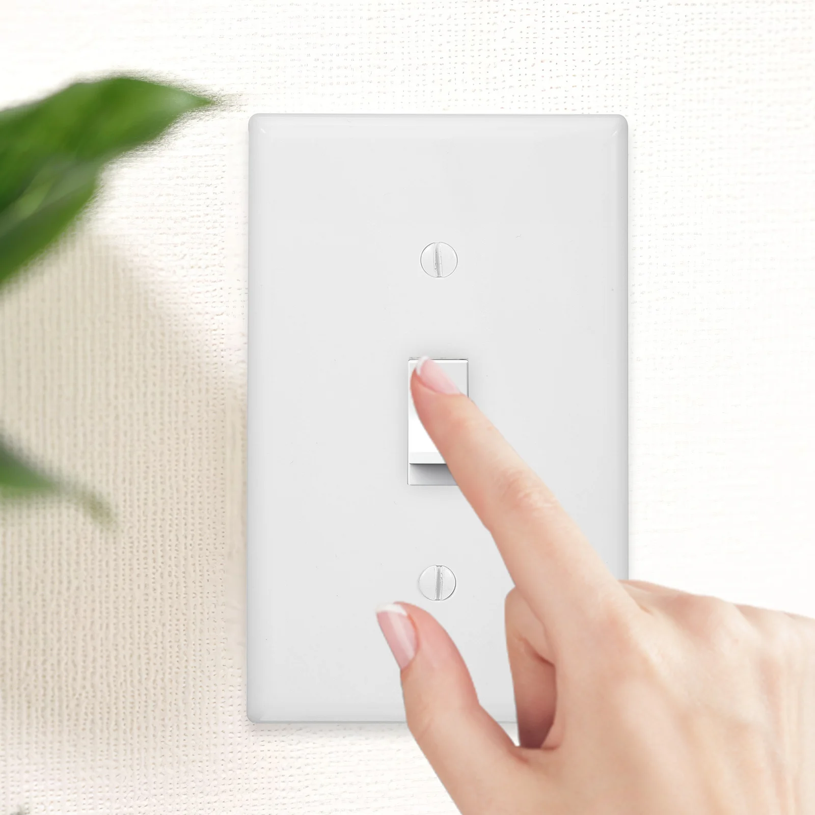 4Pcs Toggle Switch Plate Wall Plate Polycarbonate Impact-Resistant Easy Replacement Electrical Light Switch Cover