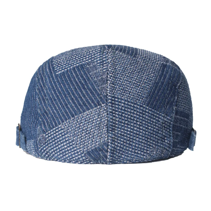 Denim Newsboy Hats Verstellbare Ivy Flat Cap Gatsby Cabbie Driving Hat für Männer Frauen Vintage Kpop Irish Berets – Detail 15