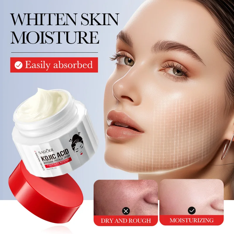 Kojic Acid Cream Remove Pigment Melanin Whitening Remove Dark Spots Cream Nourishing Brighten Moisturizing Skin Care Face Cream